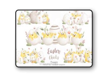 Easter Chicks Clipart