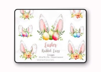 Easter Rabbit Ear Clipart