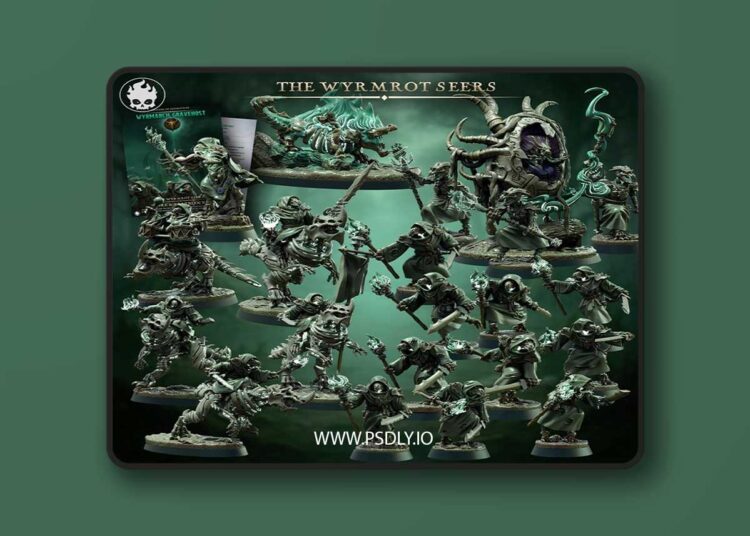 Fleshcraft Studio – The Wyrmarch Gravehost Part 1 – The Wyrmrot Seers – October 2025 – 3D Print Model 1 Fleshcraft Studio – The Wyrmarch Gravehost Part 1 – The Wyrmrot Seers – October 2025 – 3D Print Model