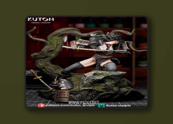 Kuton Figurines – Kurohana – 3D Print Model STL