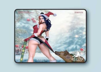 OXO3D Figures – Harley Quinn Xmas – 3D Print Model STL