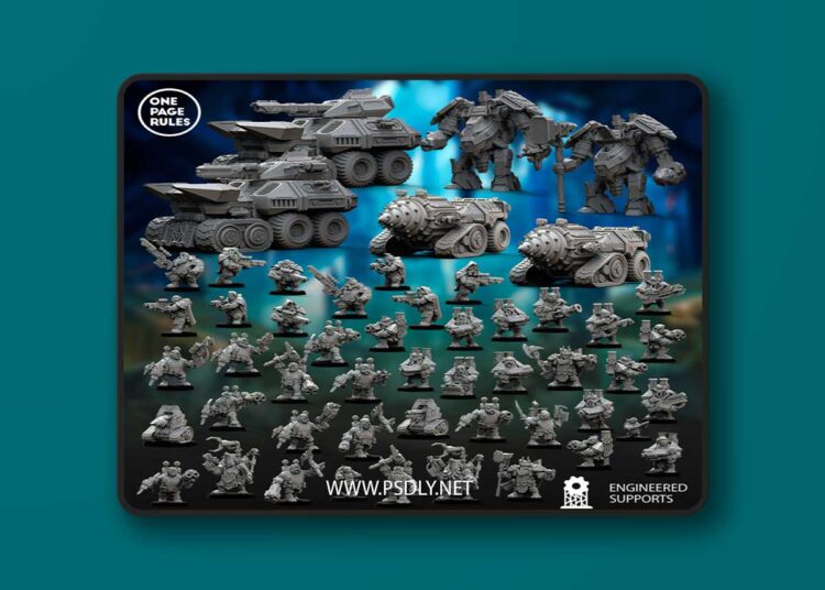 One Page Rules – Dwarf Guilds – Army Bundle #3 – 3D Print Model 1 One Page Rules – Dwarf Guilds – Army Bundle 3 – 3D Print Model
