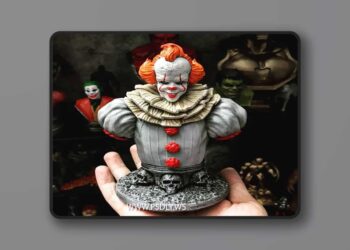Pennywise from IT Statue – 3D Print Model STL