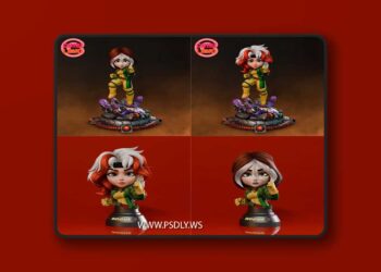 Rogue Chibi and Bust Two Heads Evolution and 97 – 3D Print Model STL