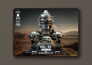 SW3D – IG 12 and Grogu Bust Portrait – 3D Print Model STL