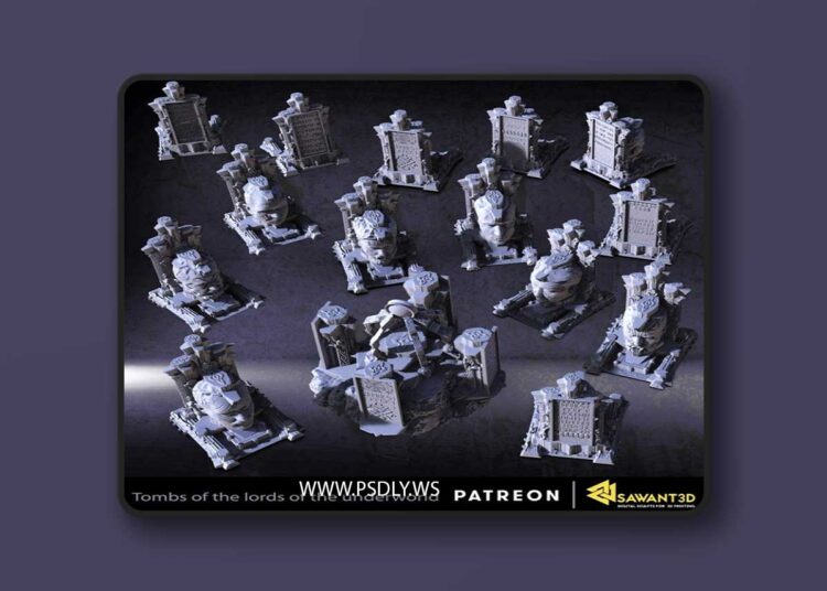 Sawant3D – Tomb of the Lords of the Underworld – 3D Print Model 1 Sawant3D – Tomb of the Lords of the Underworld – 3D Print Model