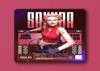 Sekai – Sakura Bust – 3D Print Model STL