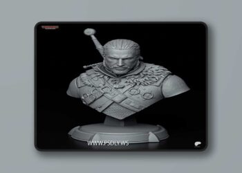 Tanuki Figures – Geralt – The Witcher 3 Bust – 3D Print Model STL