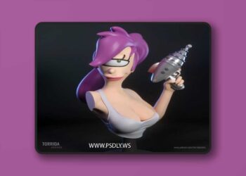 Torrida Minis – Leela Bust – 3D Print Model STL