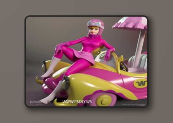 Torrida Minis – Penelope Pitstop from Wacky Races – 3D Print Model STL