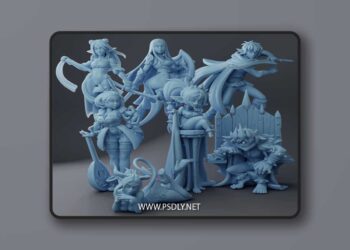 Twin Goddess Miniatures – December 2025 – 3D Print Model