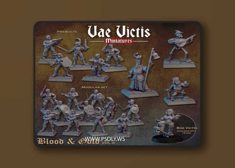 Vae Victis Miniatures – September 2025 – Blood and Gold Vol 06 – 3D Print Model 1 Vae Victis Miniatures – September 2025 – Blood and Gold Vol 06 – 3D Print Model