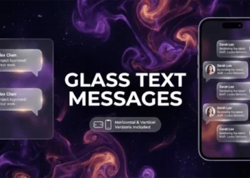 Videohive Glass Text Messages 61981208
