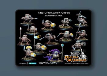 Warp Miniatures – The Clockwork Corps – Multi Part Kit – 3D Print Model STL