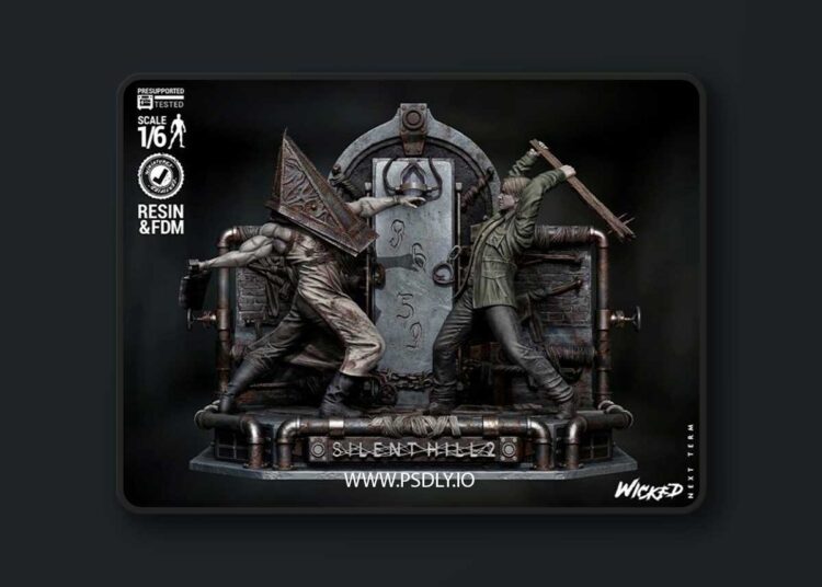 Wicked – Silent Hill 2 Diorama Diorama – 3D Print Model STL 1 Wicked – Silent Hill 2 Diorama Diorama – 3D Print Model STL
