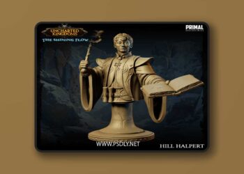 Wizard – Hill Halpert Bust – 3D Print Model
