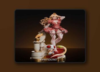 Abe3D – Princess Peach – 3D Print Model STL