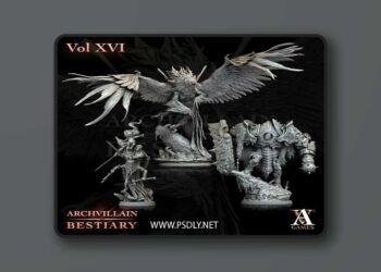 Archvillain Games – Archvillain Bestiary Vol XVI – 3D Print Model