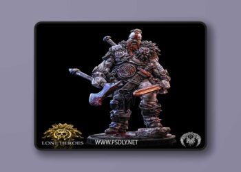 Bestiarum Miniatures – Odrig Iron Jaw – 3D Print Model