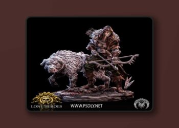 Bestiarum Miniatures – Yerana the Poacher – 3D Print Model
