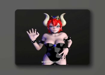 Bowsette Figure 3D print Model