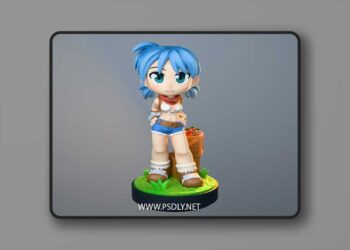 Chibi Land Figures – Blacksmith Girl – Ragnarok Online – Chibi – 3D Print Model STL