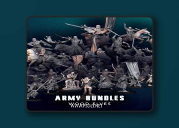 Davale Games – Wood Elves Army Bundle – 3D Print Model