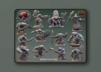 Daybreak Miniatures – The Wardens of Fury Peaks – 3D Print Model