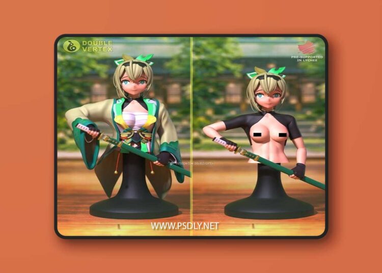 Double Vertex – Kazama Iroha – Hololive JP Bust – 3D Print Model STL 1 Double Vertex – Kazama Iroha – Hololive JP Bust – 3D Print Model STL