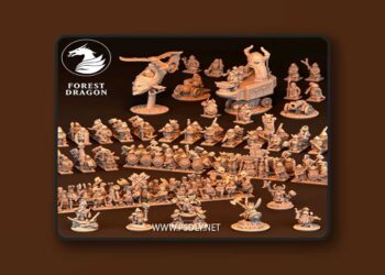 Forest Dragon – Dwarves Army Pack – 3D Print Model