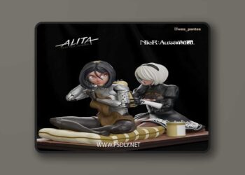 Gally Alita 2B Nier Automata – 3D Print Model STL