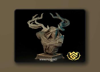 Hedge Knight Bust – 3D Print Model