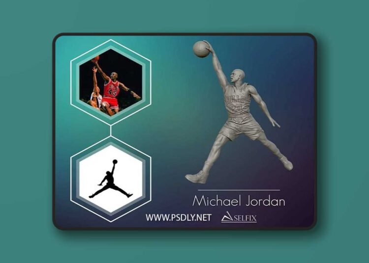 Michael Jordan Dunk Sculpture 3D print Model 1 Michael Jordan Dunk Sculpture 3D print Model