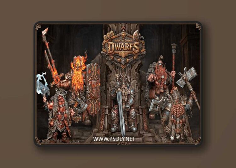 Monolith Arts – Army of Order – Dwarves – 3D Print Model 1 Monolith Arts – Army of Order – Dwarves – 3D Print Model