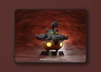 PUMPKABOO – 3D printable Halloween Pokemon 5 PUMPKABOO – 3D printable Halloween Pokemon