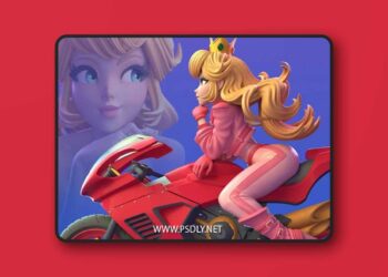 Princess Peach Super Mario 3D print Model