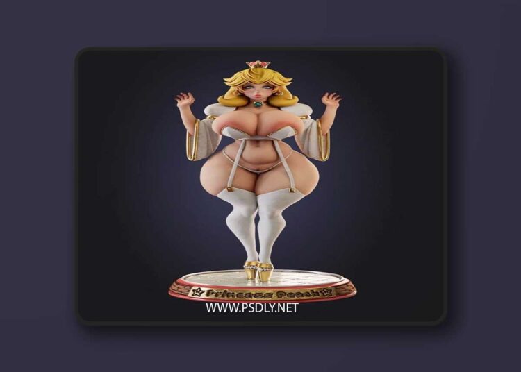 Princess Peach Ultra Thicc 3D Print Model 1 Princess Peach Ultra Thicc 3D Print Model