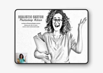 Realistic Sketch Photoshop Action 7 Realistic Sketch Photoshop Action