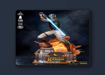 SW3D – Kanan Jarrus Sculpture – 3D Print Model STL 7 SW3D – Kanan Jarrus Sculpture – 3D Print Model STL