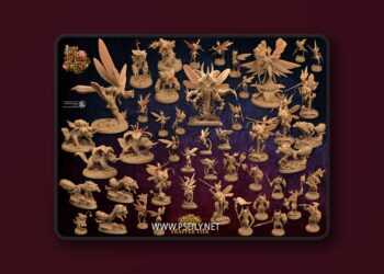 The Dragon Trappers Lodge – The Fae Petal Courts Army – Trapper Tier – 3D Print Model