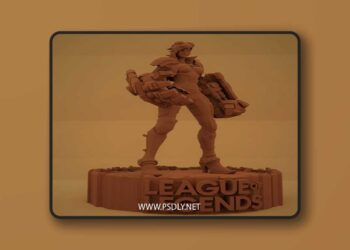 VI WITH STAND AND LOL LOGO 3D print Model