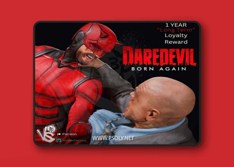 VS3D – Daredevil Vs Kingpin – 3D Print Model STL 1 VS3D – Daredevil Vs Kingpin – 3D Print Model STL