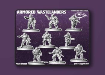 Vermilion Miniatures – Armored Wastelanders – 3D Print Model
