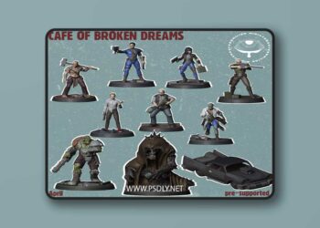 Vermilion Miniatures – Cafe of Broken Dreams – 3D Print Model