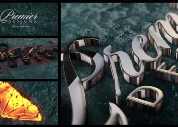 Videohive Gold Silver Metal And Hot Stone 41499286