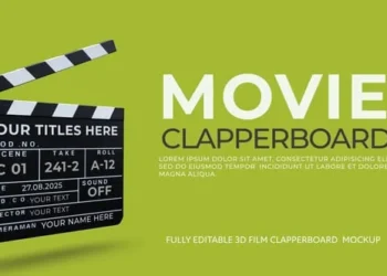 Videohive - Movie Film Clapperboard Mockup - 59209144 4 Videohive Movie Film Clapperboard Mockup 59209144