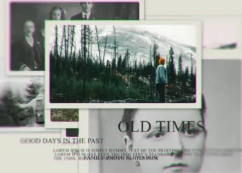 Videohive Vintage Family Memories Opener Old Photo Slideshow 62472709