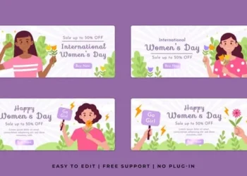 Videohive Womens Day Sale Horizontal Banner 62031999