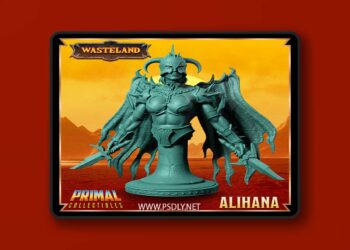 Warrior – Alihana Bust – 3D Print Model