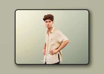 Young Man Standing Hands On Hips low poly 3d Model